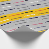 Moderner Flute Einfache Coole Musik Minimaler Flut Geschenkpapier (Ecke)