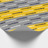 Moderner Flute Einfache Coole Musik Minimaler Flut Geschenkpapier (Ecke)