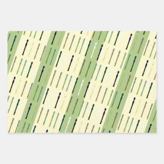 Moderner Flute Einfache Coole Musik Minimaler Flut Geschenkpapier Set (Vorderseite 3)