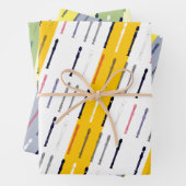 Moderner Flute Einfache Coole Musik Minimaler Flut Geschenkpapier Set (Beispiel)