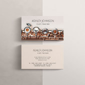 Moderner Flutlehrer Soloist Blush Pink Rose Gold Visitenkarte