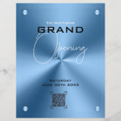 Moderner Flyer aus Blue Metallic (Vorne)