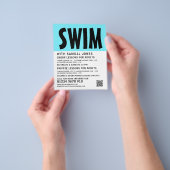 Moderner Flyer für Badewerbung (Gruppe)