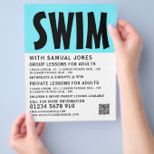 Moderner Flyer für Badewerbung (Hand)