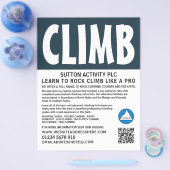 Moderner Flyer für Kühne, Wandern und Klettern (Einzeln)