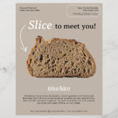 Moderner Flyer für Minimalistische Bäckereien (Vorne)