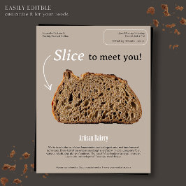 Moderner Flyer für Minimalistische Bäckereien