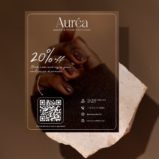 Moderner Flyer für Schönheitssalon