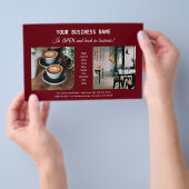 Moderner Flyer zur Unternehmensförderung (Handgriff)