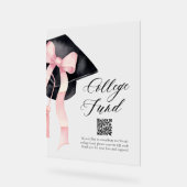 Moderner Fonds zur Uni des QR-Codes für die Einstu Acrylschild (Winkel)