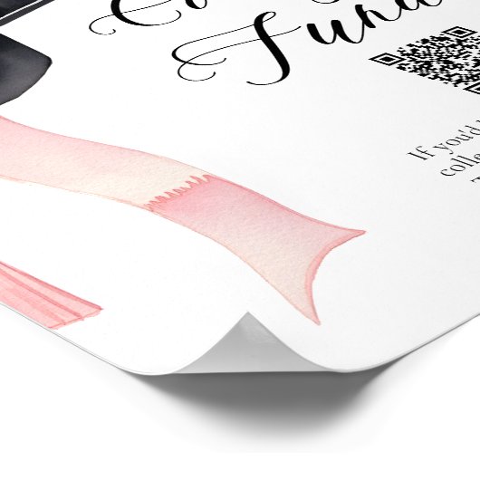 Moderner Fonds zur Uni des QR-Codes für die Einstu Poster (Ecke)