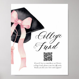 Moderner Fonds zur Uni des QR-Codes für die Einstu Poster