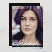 Moderner Foto Abschluss Ankündigung (Vorne/Hinten)