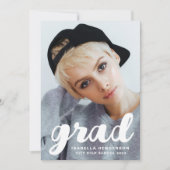 Moderner Foto Abschluss Ankündigung (Vorderseite)