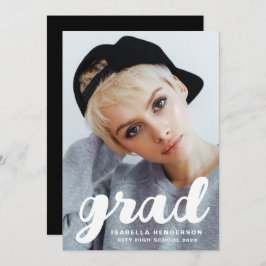 Moderner Foto Abschluss Ankündigung