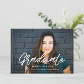 Moderner Foto Abschluss Ankündigung (Stehend Vorderseite)