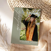 Moderner Foto Abschluss Ankündigung