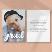 Moderner Foto Abschluss Ankündigung