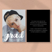 Moderner Foto Abschluss Ankündigung