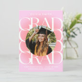 Moderner Foto Abschluss Ankündigung (Stehend Vorderseite)