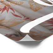 Moderner Foto Abschluss Burnt Orange Poster (Ecke)