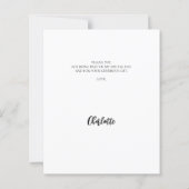 Moderner Foto Abschluss danke Karte (Rückseite)