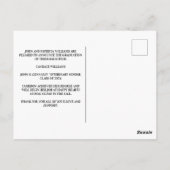 Moderner Foto-Abschluss der Black Veterinary Schoo Postkarte (Rückseite)