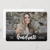 Moderner Foto-Abschluss der Graduate Class Ankündigung (Vorne/Hinten)
