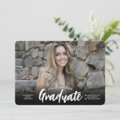 Moderner Foto-Abschluss der Graduate Class Ankündigung (Stehend Vorderseite)