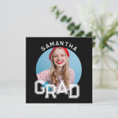 Moderner Foto-Abschluss der High School Einladung (Stehend Vorderseite)