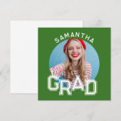 Moderner Foto-Abschluss der High School Einladung (Vorne/Hinten)