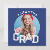 Moderner Foto-Abschluss der High School Einladung (Vorderseite)