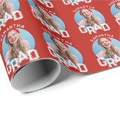 Moderner Foto-Abschluss der High School Geschenkpapier (Rolleneckpunkt)