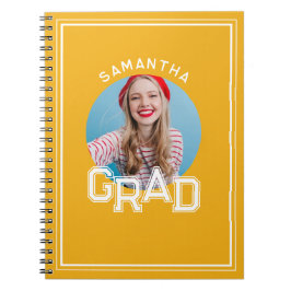 Moderner Foto-Abschluss der High School Notizblock