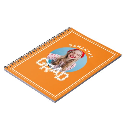 Moderner Foto-Abschluss der High School Notizblock (Linke Seite)