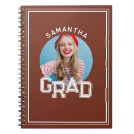 Moderner Foto-Abschluss der High School Notizblock