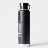 Moderner Foto-Abschluss der High School Trinkflasche (Rückseite)