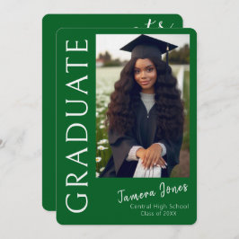 Moderner Foto Abschluss Einladung