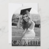 Moderner Foto Abschluss Einladung (Vorderseite)