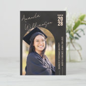 Moderner Foto Abschluss Einladung (Stehend Vorderseite)