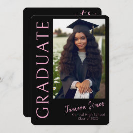 Moderner Foto Abschluss Einladung