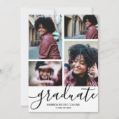 Moderner Foto Abschluss Einladung (Vorderseite)
