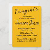 Moderner Foto Abschluss Einladung (Rückseite)