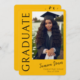 Moderner Foto Abschluss Einladung