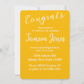 Moderner Foto Abschluss Einladung (Rückseite)