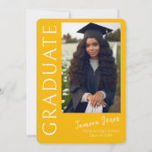 Moderner Foto Abschluss Einladung (Vorderseite)