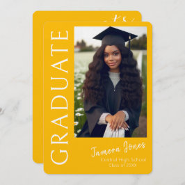 Moderner Foto Abschluss Einladung