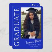 Moderner Foto Abschluss Einladung (Vorne/Hinten)