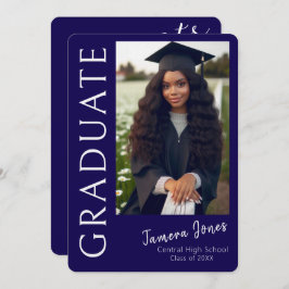 Moderner Foto Abschluss Einladung