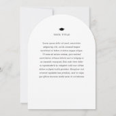 Moderner Foto Abschluss Einladung (Rückseite)